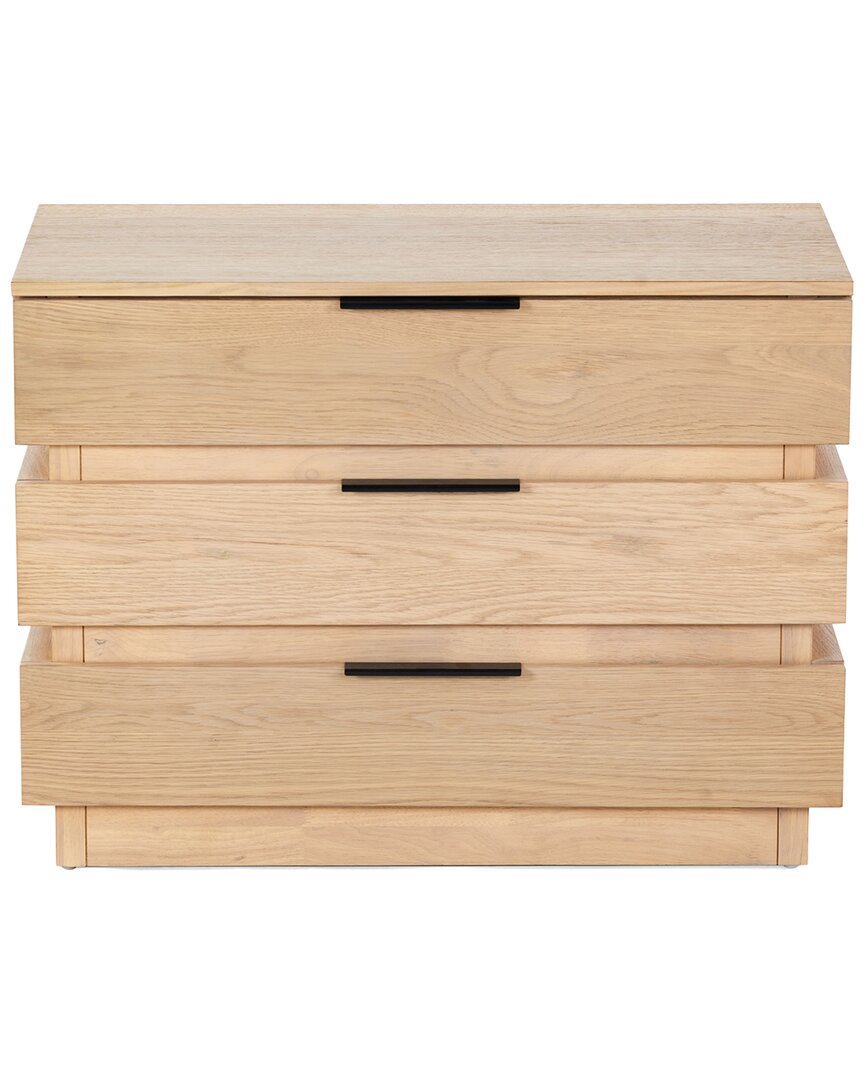 Safavieh Couture Titus 3 Drawer Stacked Chest In Brown
