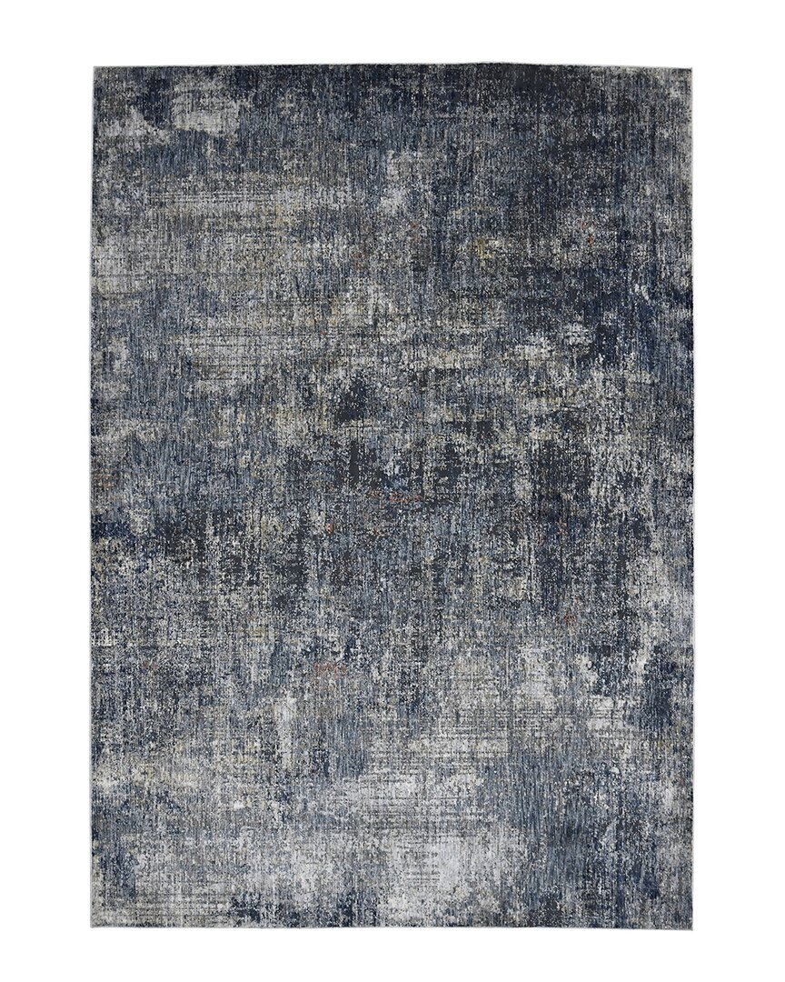 Ar Rugs Vermont Bianca Bordered Runner Rug In Gray