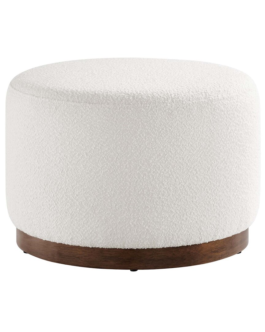 Modway Tilden Large 23 Round Boucle Upholstered Ottoman