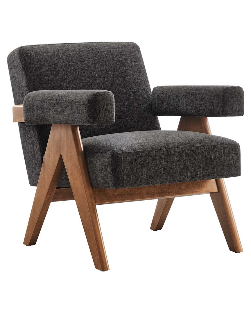 Modway Set Of 2 Lyra Fabric Armchair In Grey