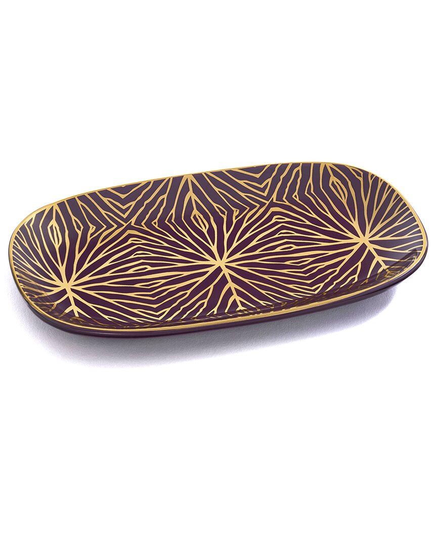 Anna New York Talianna Lily Pad Catchall Tray In Brown