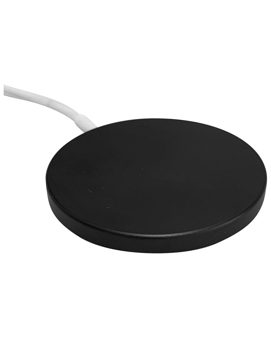 Ztech Portable Wireless Charging Pad With Magentic Pad In Black
