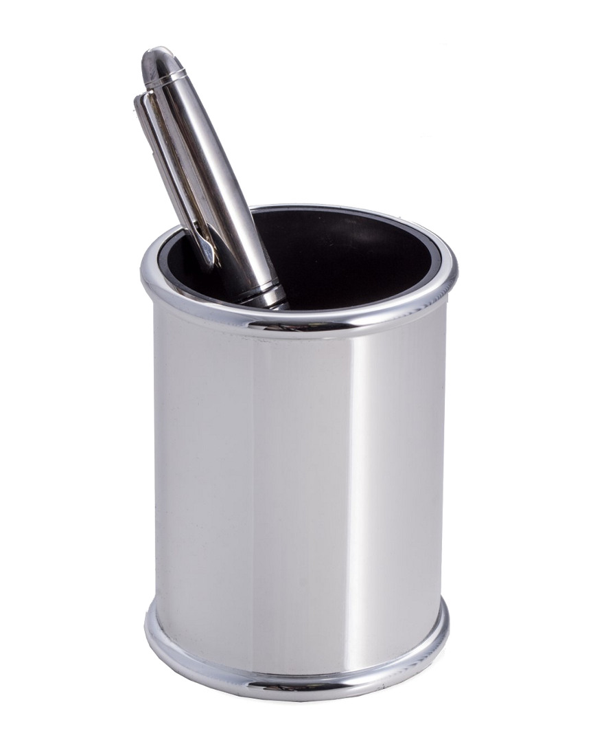 Bey-berk Silver Plated Pen Cup