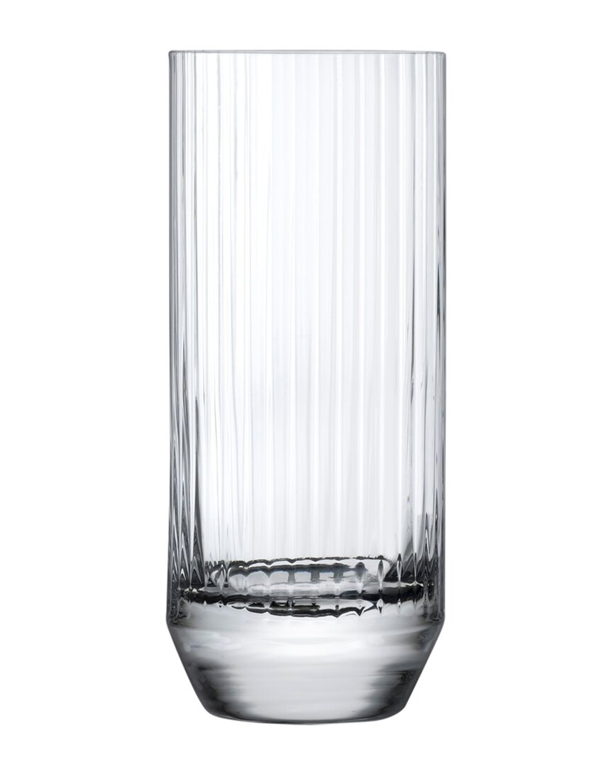 Nude Glass Big Top Highball Glasses (set Of 4)