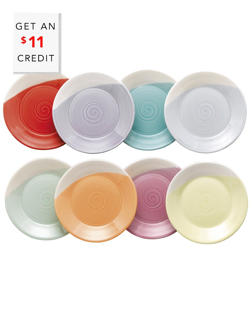 Royal Doulton Set Of Eight 6.3in Tapas Plates In Multi