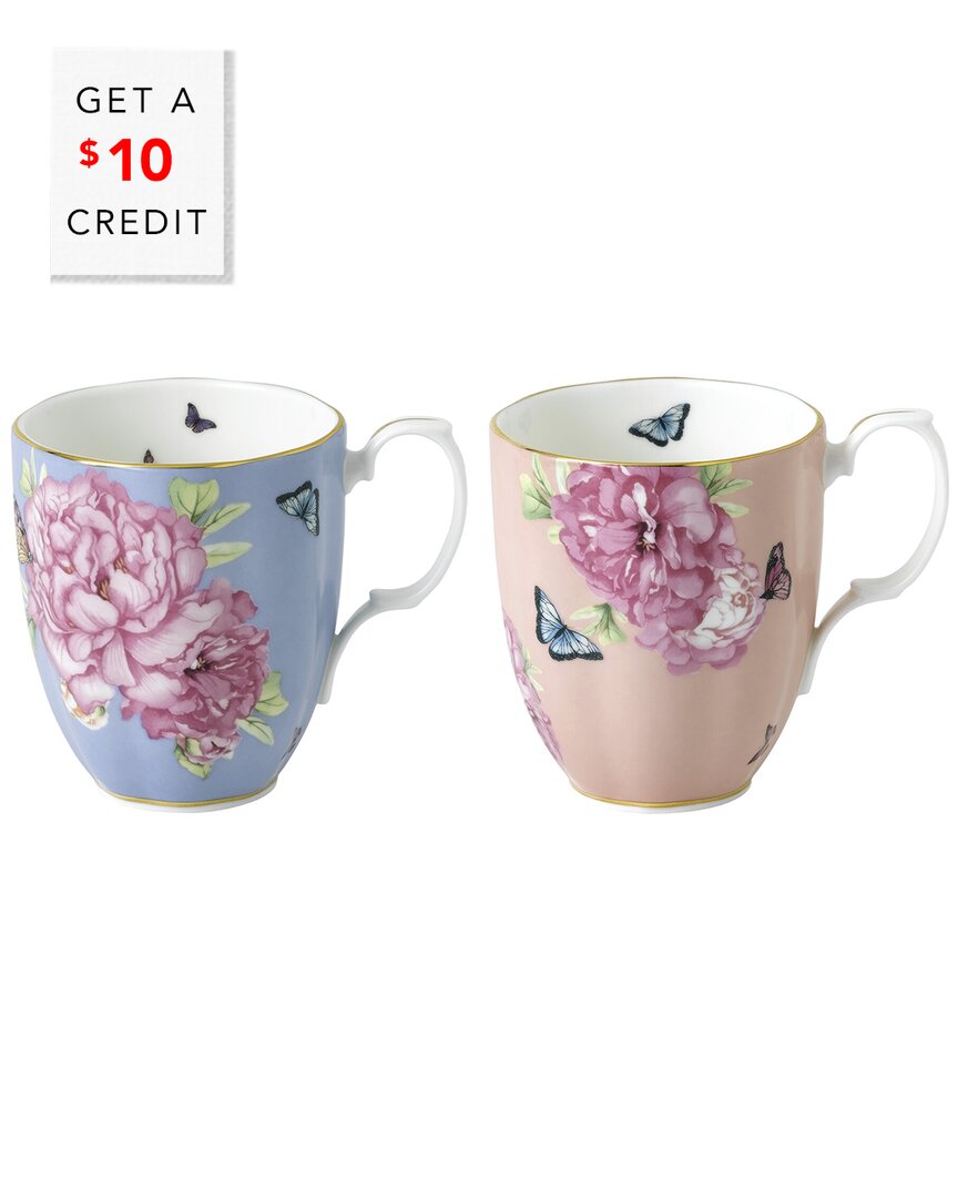 Shop Royal Albert Miranda Kerr For  Friendship 'hope & Tranquility' Mug Set With $10 Credit