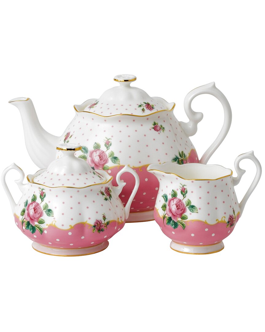 Royal Albert Cheeky Pink Three-piece Tea Set