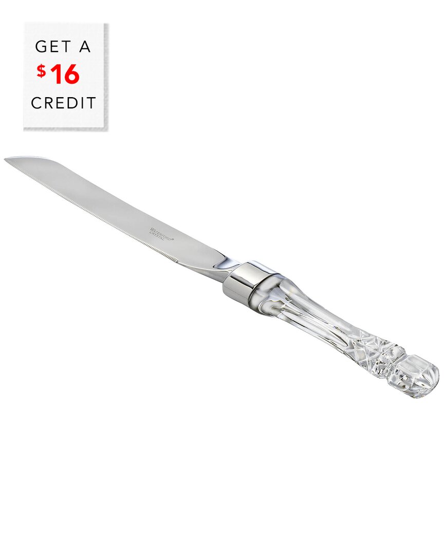 Waterford Lismore 14in Bridal Cake Knife With $16 Credit In Clear