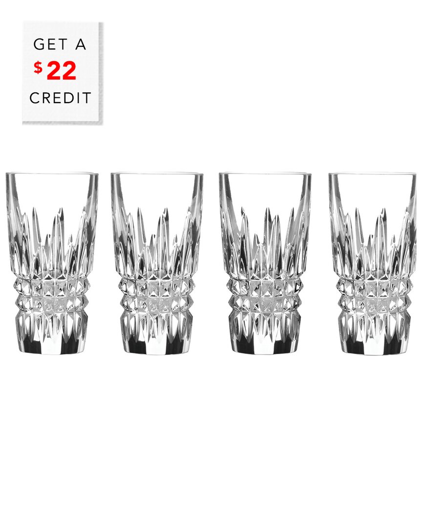 Waterford Lismore Cut Crystal Shot Glasses Set Of Four
