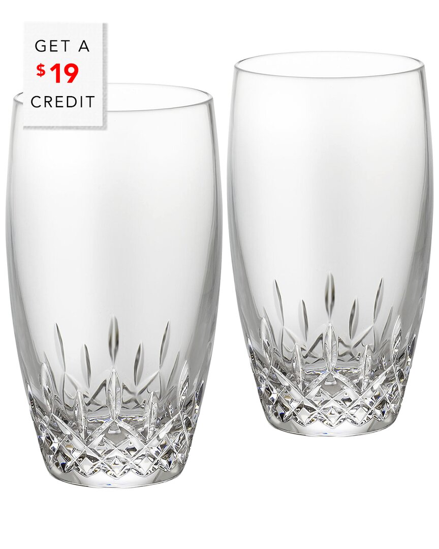 Shop Waterford Lismore Set Of 2 Essence Hiballs With $19 Credit