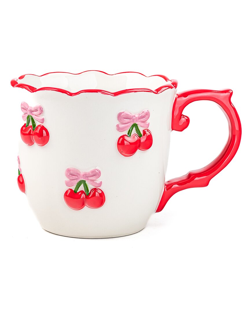 10 Strawberry Street Set Of 4 Cherry Mugs