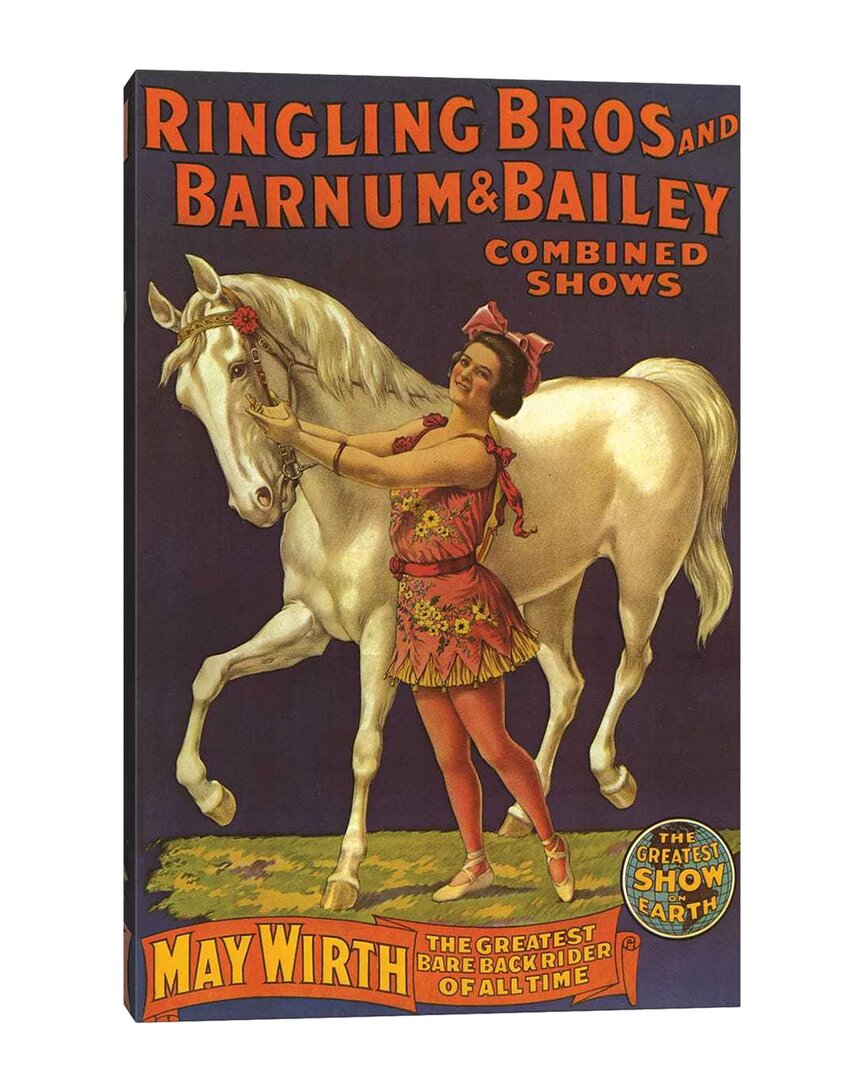 Shop Icanvas 1910 Ringling Bros And Barnum & Bailey Circus Poster By The Advertising  Archives Wall Art