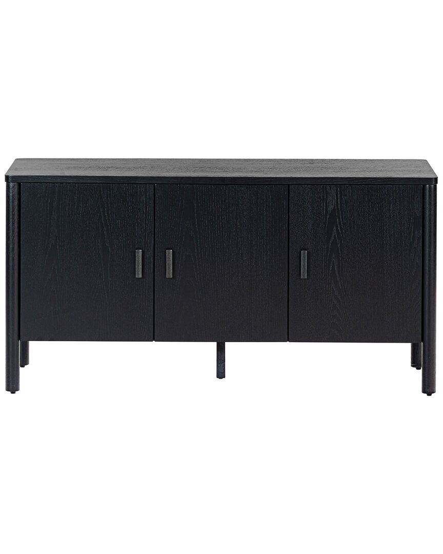 Safavieh Couture Jaylessa Wood 3 Door Sideboard In Black