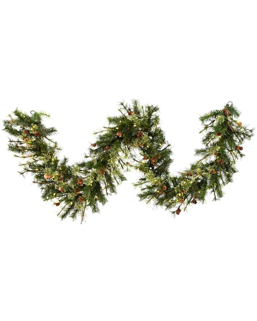 Vickerman 9ft Mixed Country Pine Artificial Christmas Garland In Green
