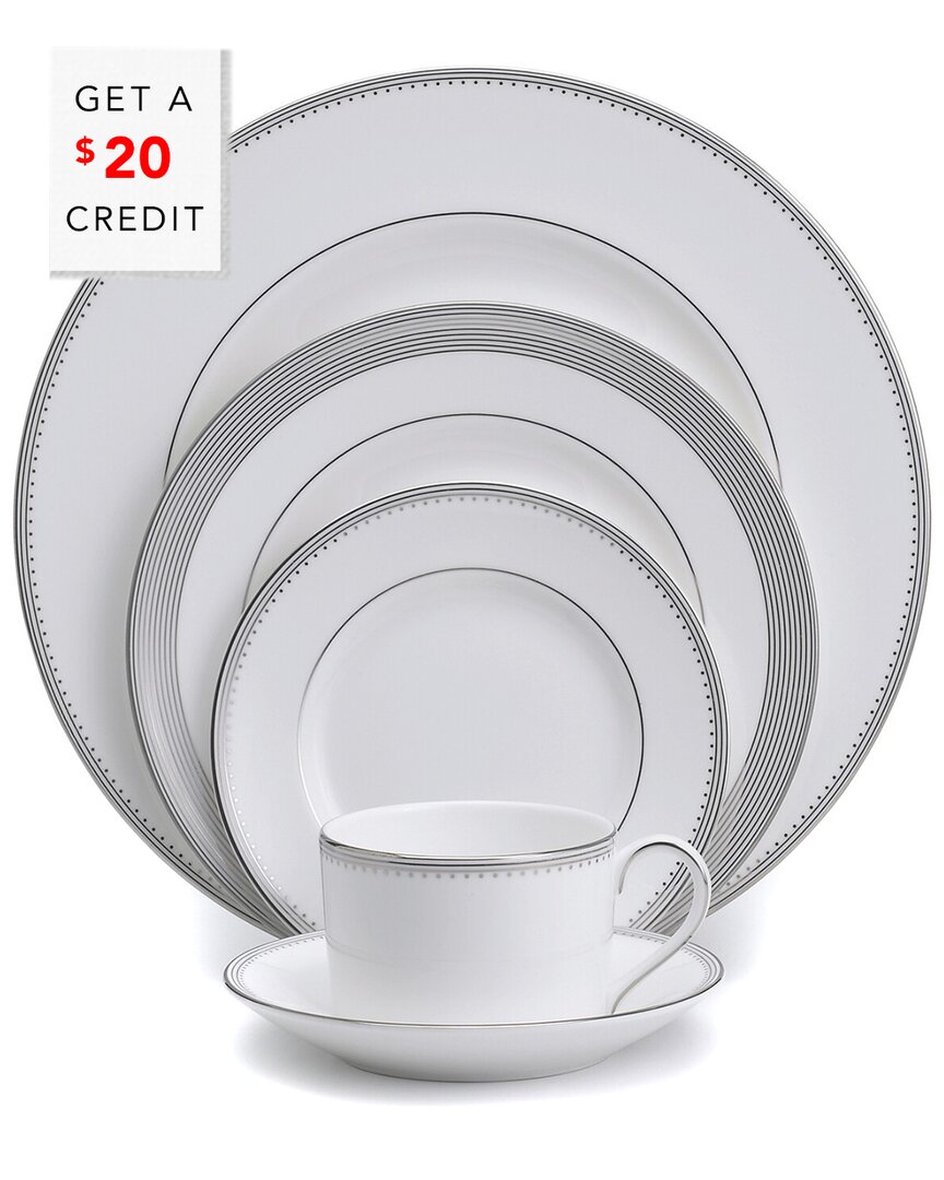 Wedgwood Vera Wang For  5pc Grosgrain Place Setting With $20 Credit