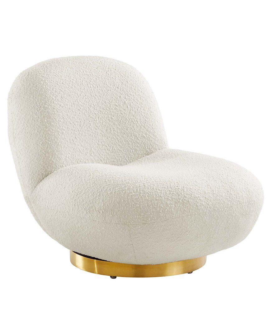 MODWAY MODWAY KINDRED BOUCLE UPHOLSTERED FABRIC SWIVEL CHAIR 