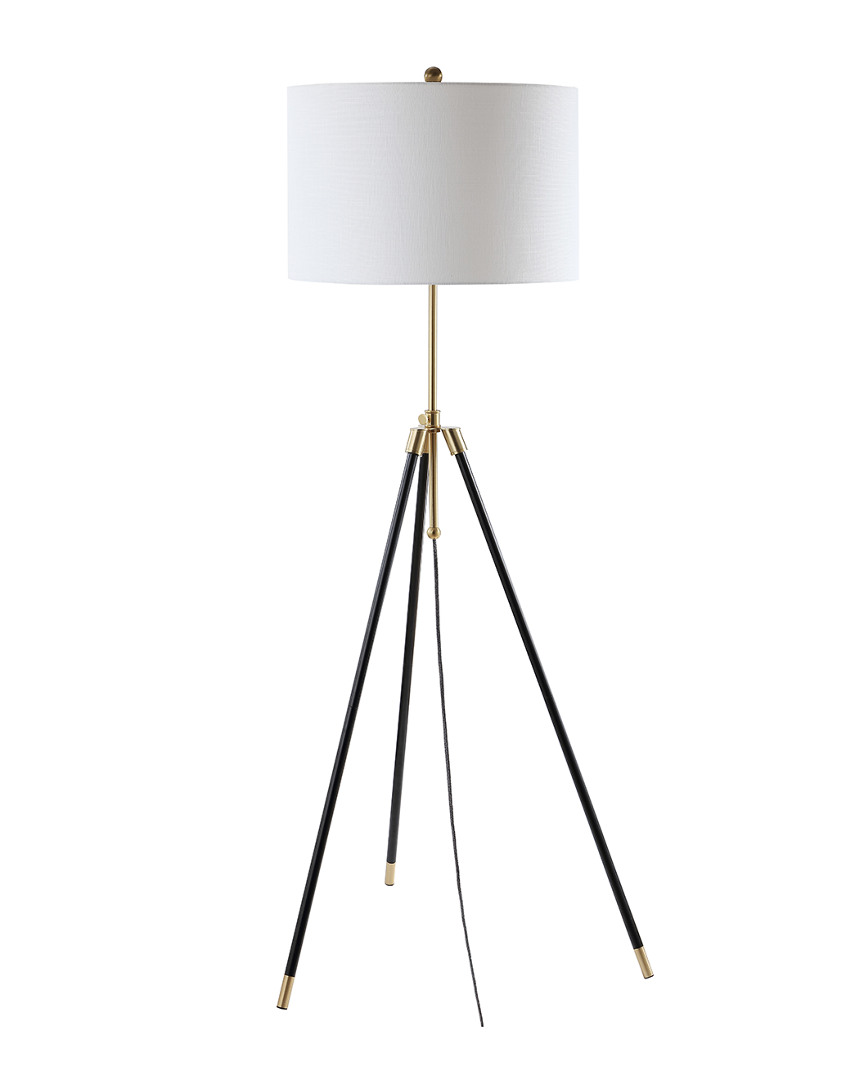 Jonathan Y 67in Lucius Black & Brass Floor Lamp