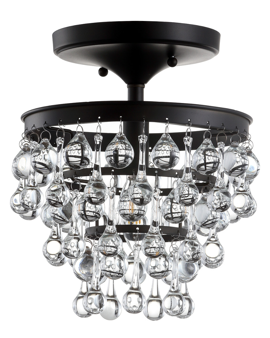 Jonathan Y Toronto Metal Or Crystal Led Flush Mount
