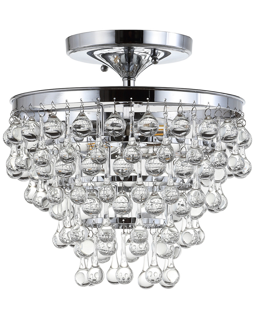 Jonathan Y 2-light Toronto Chrome Flush Mount