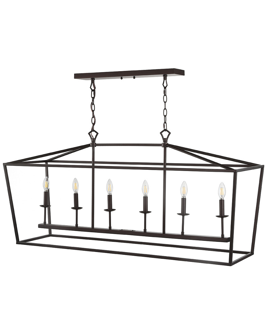 Jonathan Y 6-light Pagoda Bronze Pendant