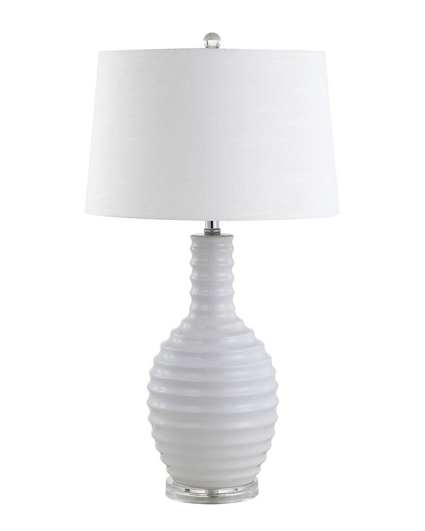 Jonathan Y 29.5in Dylan White Table Lamp