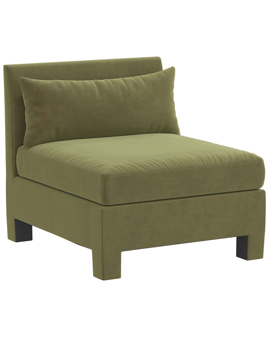 Skyline Furniture Armless Chair In Green