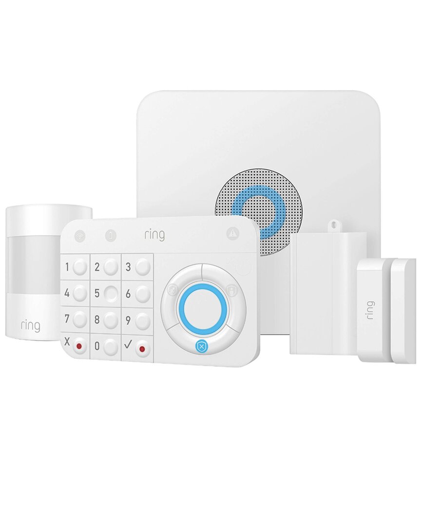 Ring Wireless Alarm 5pc Home Security Kit In White