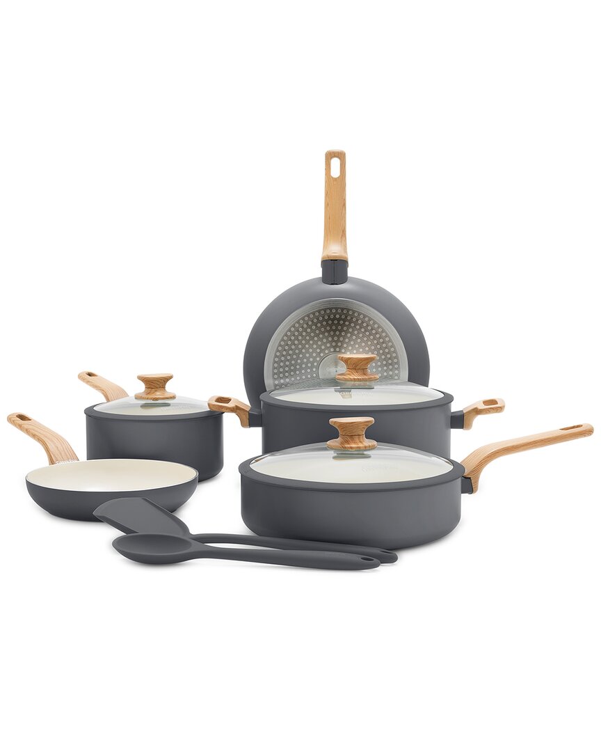 Greenpan Essence Ceramic Cookware Set In Grey