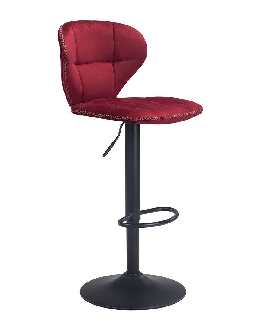 Shop Zuo Modern Salem Bar Chair In Red