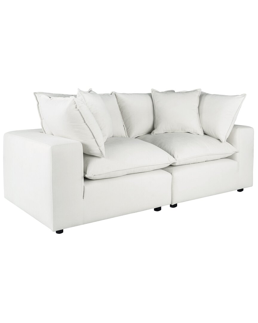 Tov Furniture Cali Modular Loveseat In White