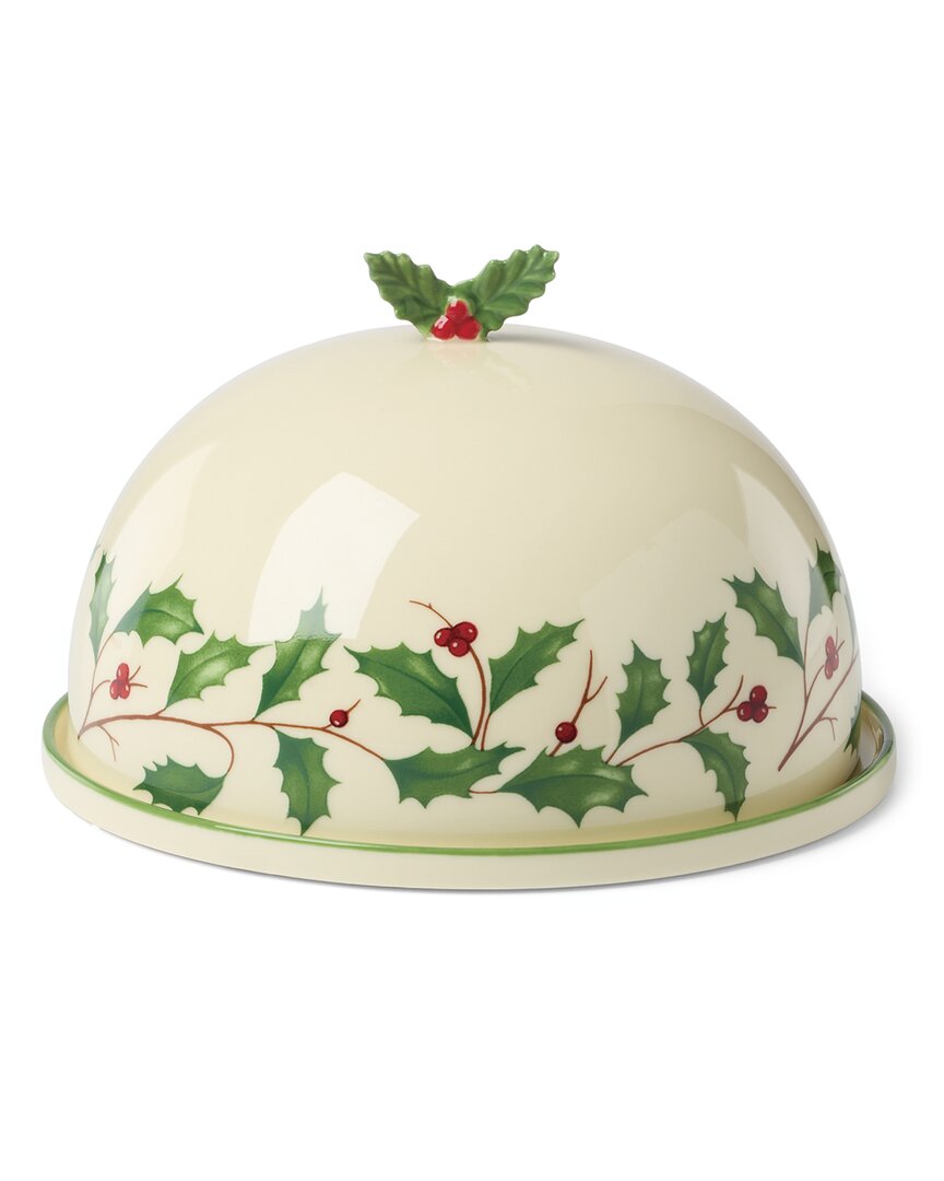 Lenox Holiday Covered Dish In White