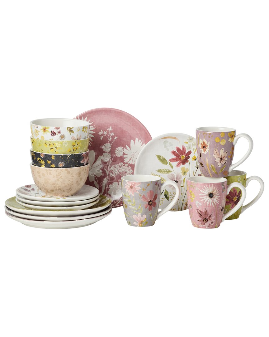 Certified International Wildflowers 16pc Dinnerware Set