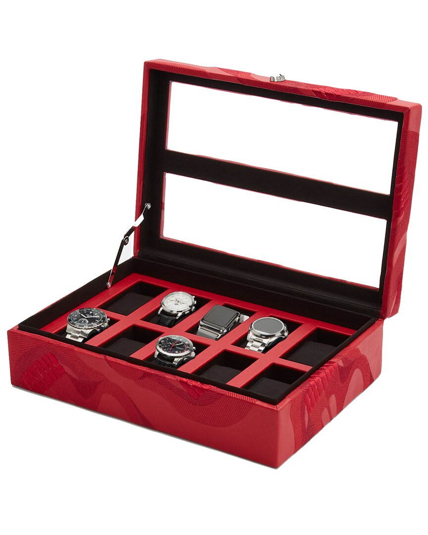 Wolf 1834 Memento Mori 10pc Watch Box In Red