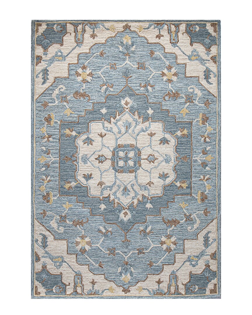 Bashian Rugs Bashian Valencia Nanaa Wool Area Rug In Blue