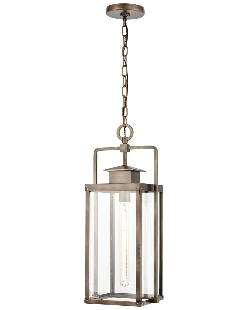 Artistic Home & Lighting Artistic Home Crested Butte 9'' Wide 1-light Outdoor Pendant In Gold