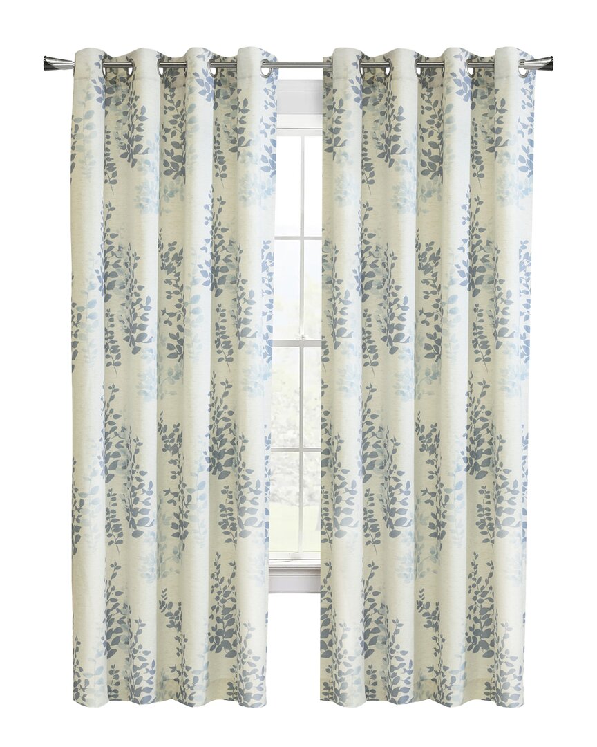 Shop Habitat Lana Light-filtering Grommet 50x95 Curtain Panel In Blue
