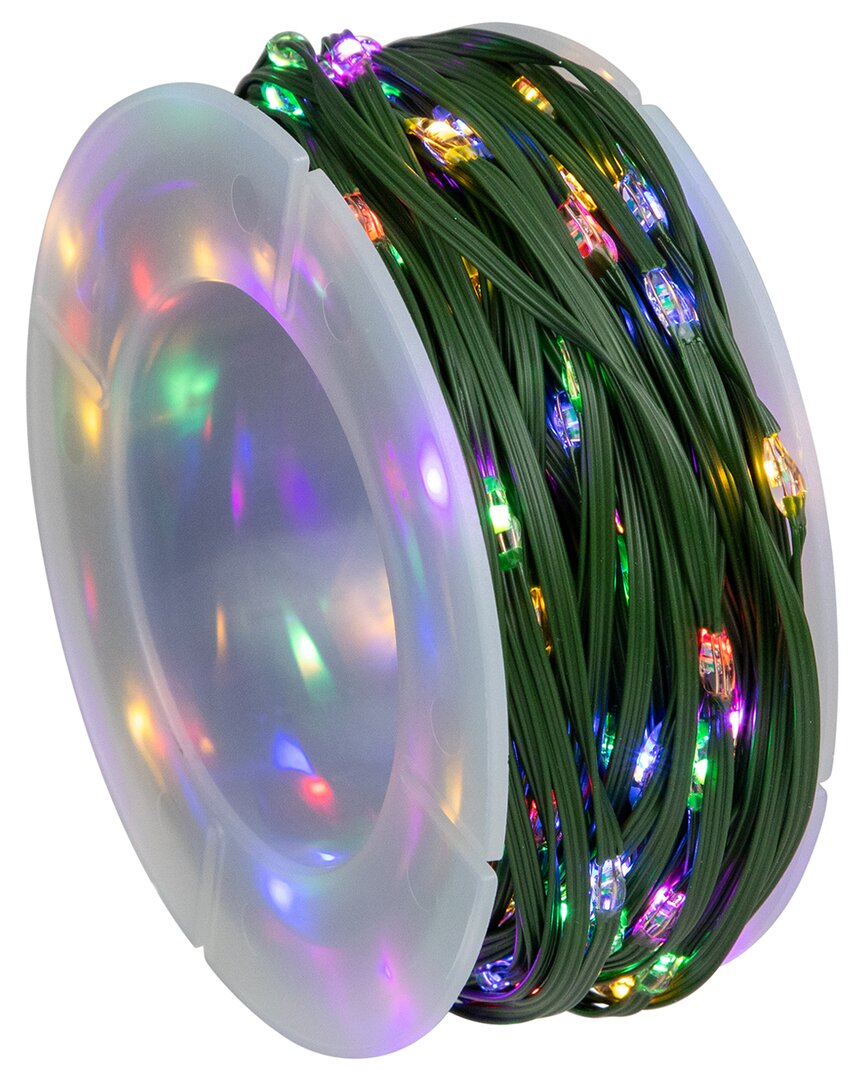 Northern Lights Northlight 200ct Led Multi-function Color Changing Christmas Fairy Lights  64.5ft Green Wire In Green