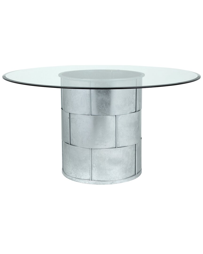 Shatana Home Margot Dining Table In Silver
