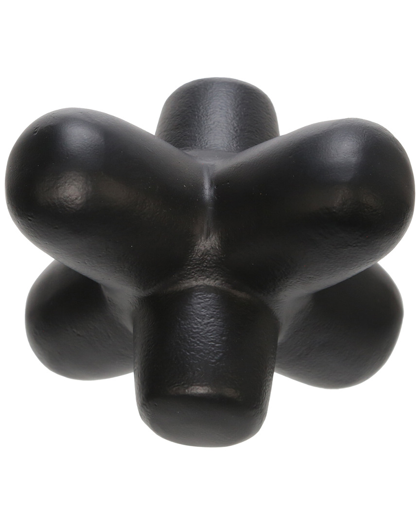 Sagebrook Home Metal Geometric Orb In Black