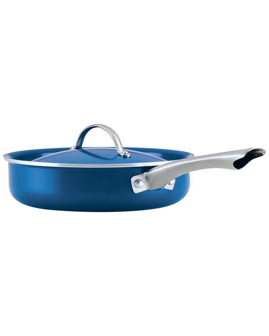 Farberware Vibrance 2.75qt Ceramic Nonstick Saute Pan With Lid In Blue