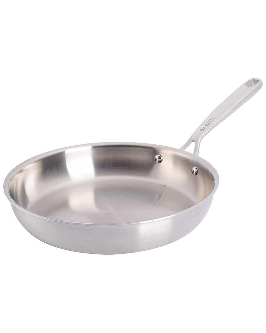 Babish 10in Stainless Steel Tri-ply Double Riveted Fry Pan