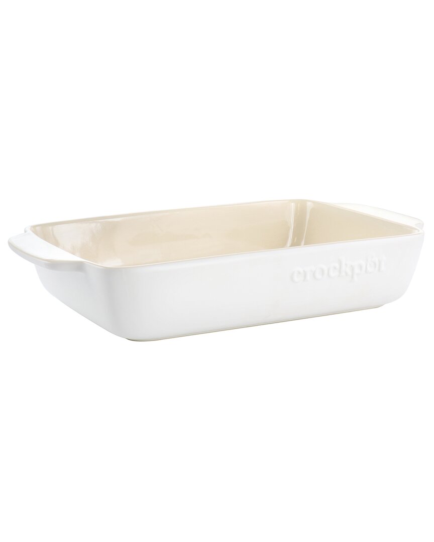 CROCK-POT CROCK-POT ARTISAN 4QT RECTANGULAR STONEWARE BAKE PAN