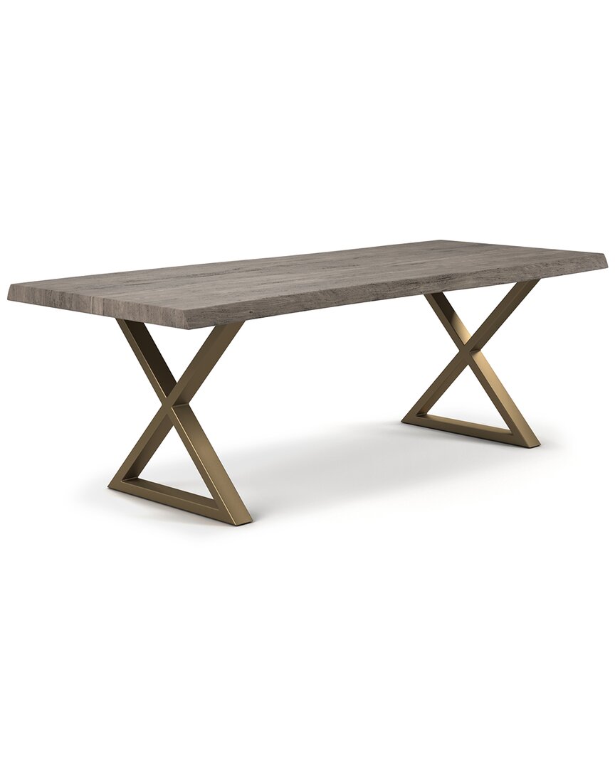 Urbia Brooks 116in X Base Dining Table In Grey
