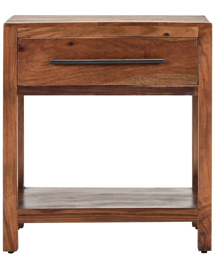 Classic Home Wren One-drawer Mango Wood End Table In Brown