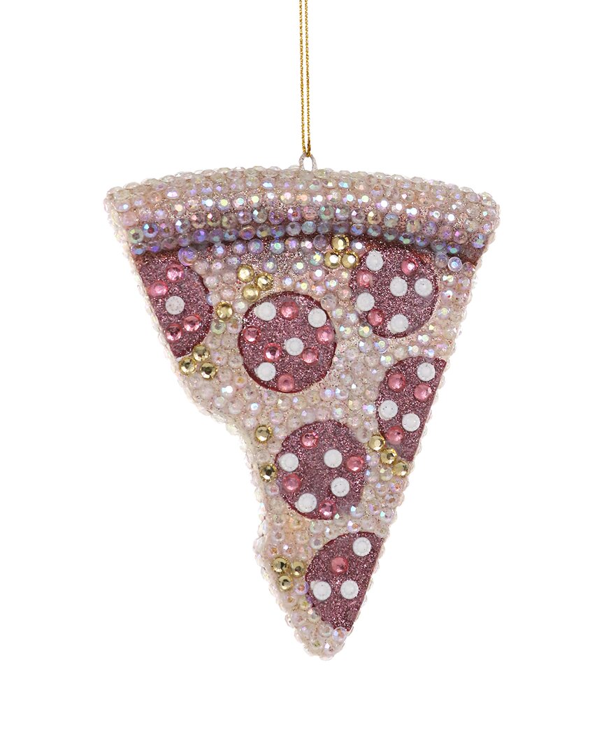 Shop Cody Foster & Co. Jeweled Pizza Ornament In Multicolor