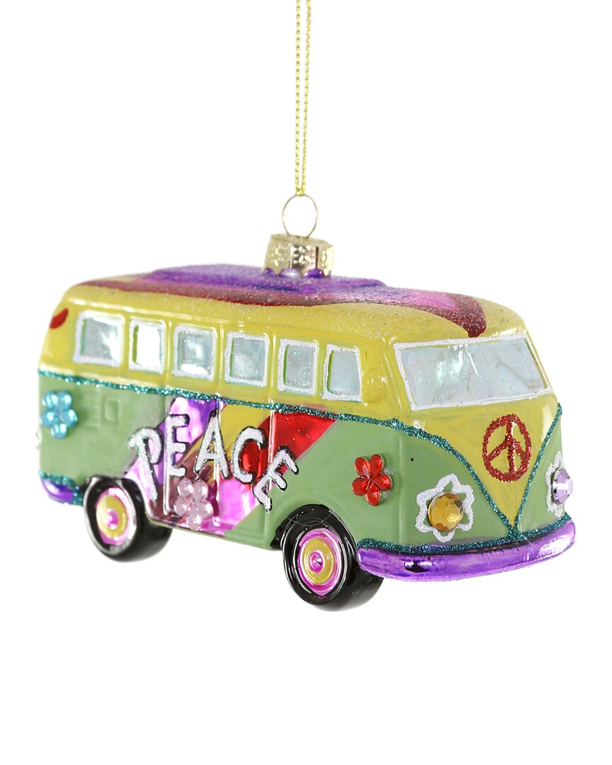 Cody Foster & Co. Hippie Bus Ornament In Multicolor