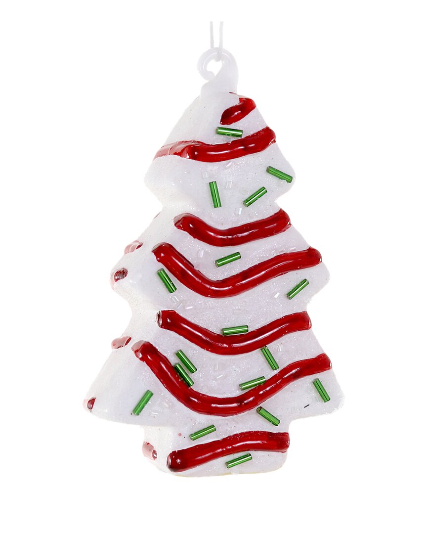 Cody Foster & Co. Christmas Tree Cake Ornament In Multicolor