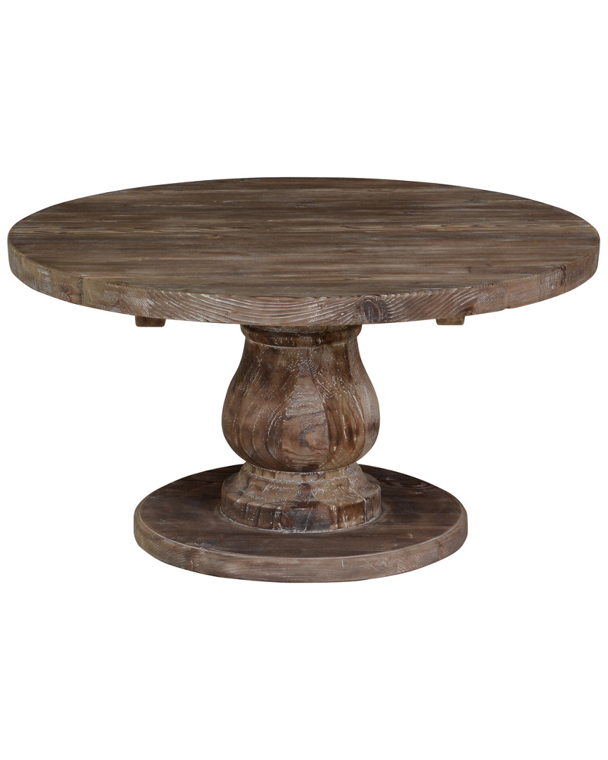 Classic Home Carolina Reclaimed Pine Round Coffee Table By Kosas Home