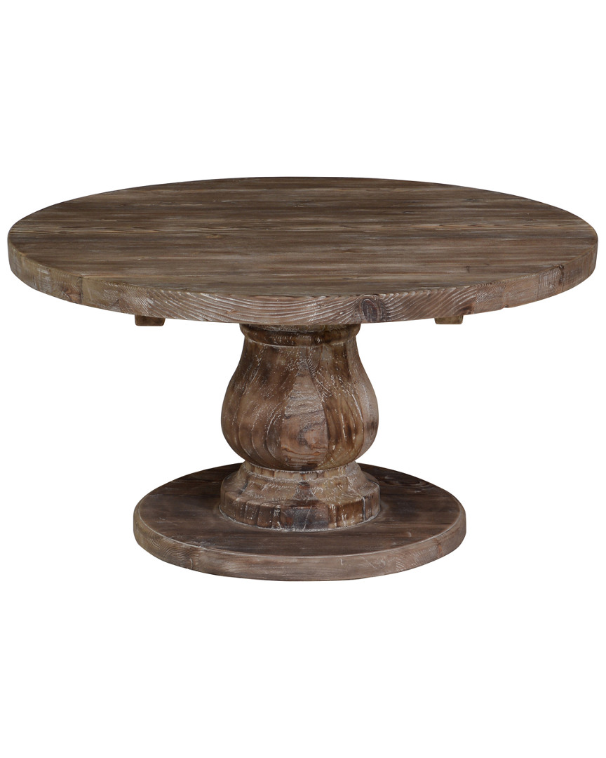 Shop Classic Home Carolina Reclaimed Pine Round Coffee Table By Kosas Home