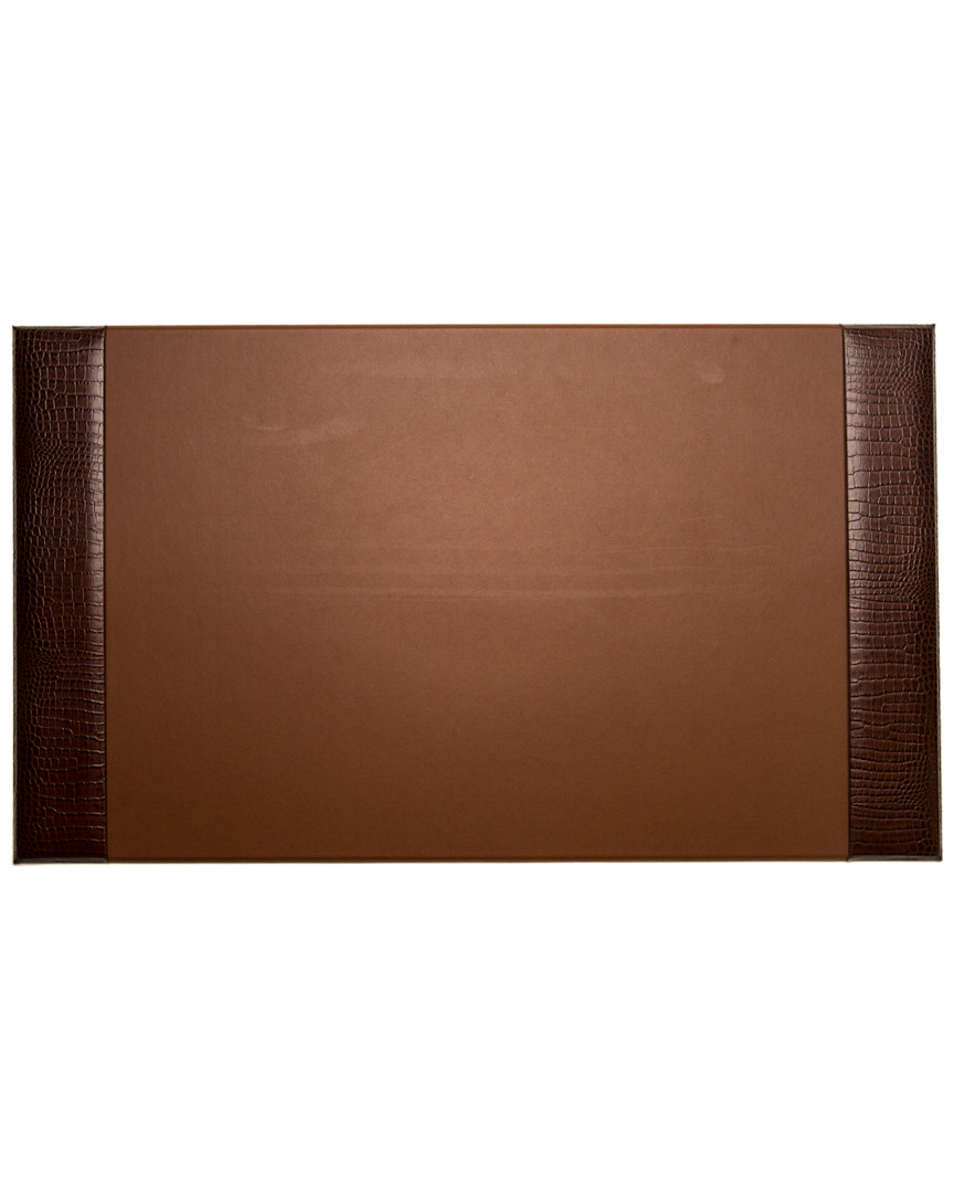 Bey-berk Croco Leather Desk Pad